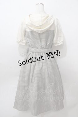 画像2: axes femme / レイヤード風パーカーワンピース M ベージュ Y-25-08-15-118-AX-OP-SZ-ZT115