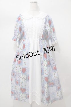 画像1: axes femme kawaii / ハピネスベリーワンピース  サックス Y-25-08-15-119-AX-OP-SZ-ZT114