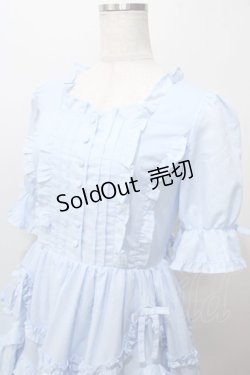 画像3: Chalmiere / フリルロングワンピース M サックス Y-25-08-15-122-LO-OP-SZ-ZT110