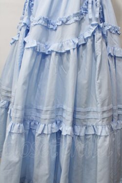 画像4: Chalmiere / フリルロングワンピース M サックス Y-25-08-15-122-LO-OP-SZ-ZY