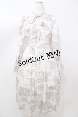 画像1: stripe club / 総柄ワンピ  キナリ Y-25-08-15-129-LO-OP-SZ-ZY