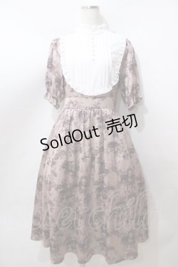 画像1: m petit by misako / AM*トワルドジュイワンピース  ピンク Y-25-08-15-131-LO-OP-SZ-ZY