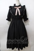 m petit by misako / NINA'SコラボAMハイショクメローワンピース  黒 Y-25-08-15-133-LO-OP-SZ-ZY