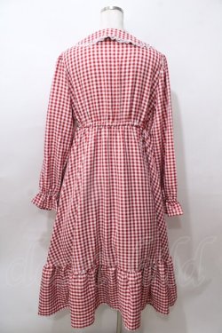 画像2: FLC / 星名桜子/ギンガムチェックワンピース LL 中赤 Y-25-08-15-139-LO-OP-SZ-ZY