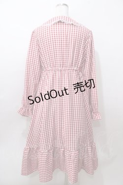 画像2: FLC / 星名桜子/ギンガムチェックワンピース LL 中赤 Y-25-08-15-139-LO-OP-SZ-ZY