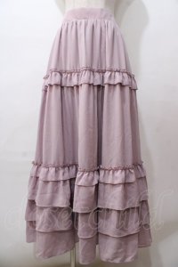 axes femme kawaii / ロマンティックフリルスカート  ピンク Y-25-08-15-149-AX-SK-SZ-ZY
