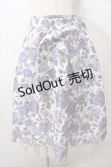 axes femme / ジャカードリボン付スカート F 白 Y-25-08-15-150-AX-SK-SZ-ZI