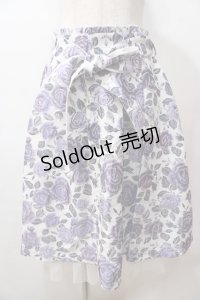 axes femme / ジャカードリボン付スカート F 白 Y-25-08-15-150-AX-SK-SZ-ZI