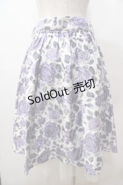 画像2: axes femme / ジャカードリボン付スカート F 白 Y-25-08-15-150-AX-SK-SZ-ZI