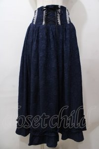 axes femme kawaii / メアリースカート  ネイビー Y-25-08-15-151-AX-SK-SZ-ZY