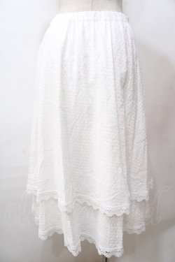 画像2: Maison de FLEUR / ドットスカート  白 Y-25-08-15-155-LO-SK-SZ-ZY