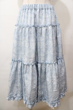 画像1: m petit by misako / NINA'S RVパニエスカート  サックス Y-25-08-15-156-LO-SK-SZ-ZY