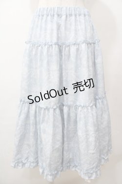 画像1: m petit by misako / NINA'S RVパニエスカート  サックス Y-25-08-15-156-LO-SK-SZ-ZY