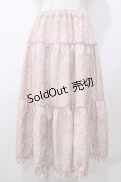 画像1: m petit by misako / NINA'S RVパニエスカート  ピンク Y-25-08-15-157-LO-SK-SZ-ZY