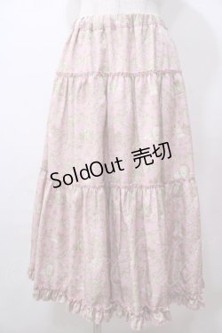 画像1: m petit by misako / NINA'S RVパニエスカート  ピンク Y-25-08-15-158-LO-SK-SZ-ZY