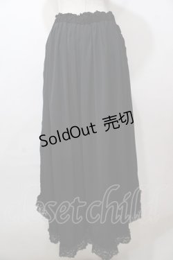 画像2: axes femme / レース使いワイドパンツ M 黒 Y-25-08-15-166-AX-PA-SZ-ZY