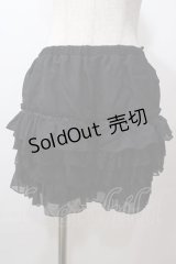 axes femme / フェミニンレースペチパンツ M 黒 Y-25-08-15-167-AX-PA-SZ-ZY