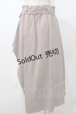 画像2: axes femme POETIQUE / レースアシメトレンチスカート M 茶 Y-25-08-15-173-AX-SK-SZ-ZY