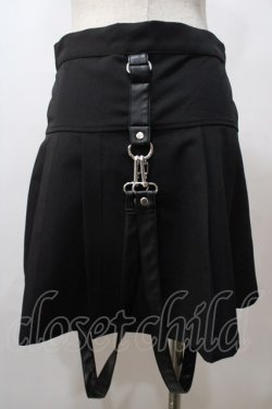 画像2: KILL STAR /AIRE　BITCH　ミニスカート S 黒 Y-25-08-15-174-PU-SK-SZ-ZY
