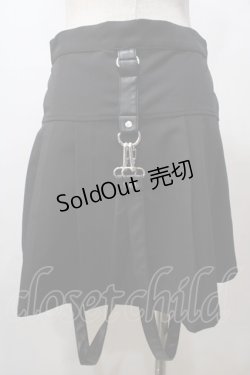 画像2: KILL STAR /AIRE　BITCH　ミニスカート S 黒 Y-25-08-15-174-PU-SK-SZ-ZY
