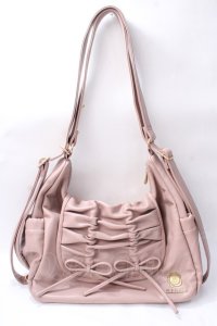 m petit by misako / AM*NIリボン3WAY  ピンク Y-25-08-15-020-LO-BG-SZ-ZY