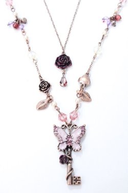 画像1: axes femme / 鍵ディテールネックレス  ブロンズ Y-25-08-15-003-AX-AC-HR-ZY