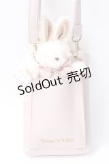 Maison de FLEUR / スマホポシェット ラビットチャームセット  ピンク Y-25-08-15-029-LO-ZA-SZ-ZY