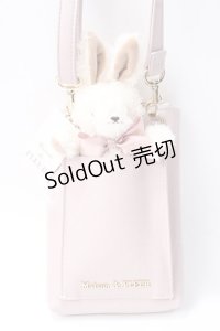 Maison de FLEUR / スマホポシェット ラビットチャームセット  ピンク Y-25-08-15-029-LO-ZA-SZ-ZY