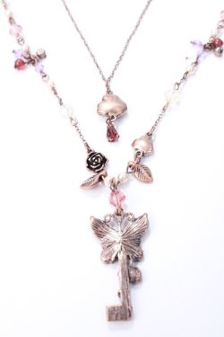 画像2: axes femme / 鍵ディテールネックレス  ブロンズ Y-25-08-15-003-AX-AC-HR-ZY