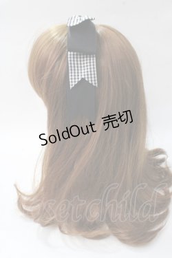 画像2: axes femme / ギンガムカチューシャ  黒 Y-25-08-15-033-AX-AC-SZ-ZT150-F002