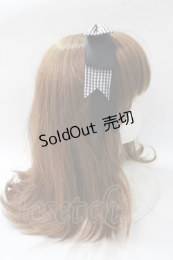 画像3: axes femme / ギンガムカチューシャ  黒 Y-25-08-15-033-AX-AC-SZ-ZT150-F002