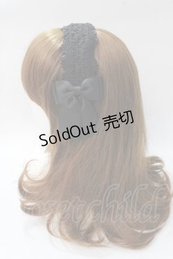 画像2: m petit by misako / TT*AMレースカチューシャ  中黒 Y-25-08-15-034-LO-AC-SZ-ZT487-F003