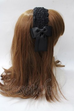 画像3: m petit by misako / TT*AMレースカチューシャ  中黒 Y-25-08-15-034-LO-AC-SZ-ZY
