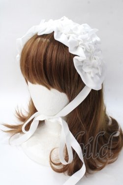 画像1: axes femme kawaii / プチリボンヘッドドレス  白 Y-25-08-15-035-AX-AC-SZ-ZY