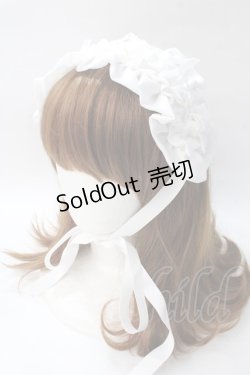 画像1: axes femme kawaii / プチリボンヘッドドレス  白 Y-25-08-15-035-AX-AC-SZ-ZY