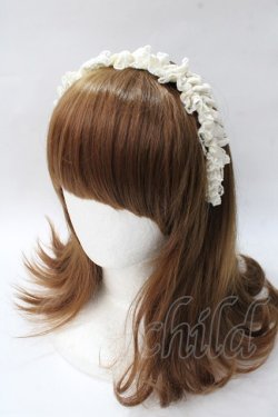 画像1: m petit by misako / AMレースカチューシャ  生成り Y-25-08-15-037-LO-AC-SZ-ZY