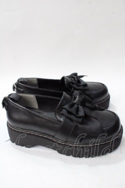 画像4: CHELEAP / 4cmヒールサテンリボンパンプス M 黒 Y-25-08-15-038-LO-SH-SZ-ZY
