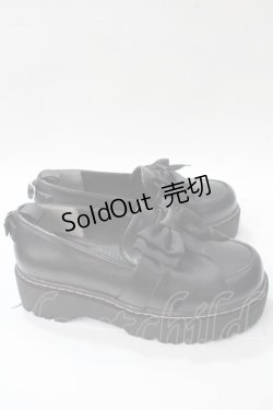 画像4: CHELEAP / 4cmヒールサテンリボンパンプス M 黒 Y-25-08-15-038-LO-SH-SZ-ZT-K017