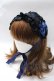 画像1: ATELIER PIERROT / 編み上げヘッドドレス  ブラック×ネイビー Y-25-08-17-050-EL-AC-SZ-ZY (1)
