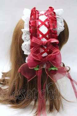 画像3: LOLITA / ヘッドドレスクリップ  赤. Y-25-08-17-051-LO-AC-SZ-ZY