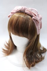 PINK HOUSE / リボンモチーフ付きカチューシャ  ピンク Y-25-08-17-053-LO-AC-SZ-ZY