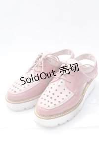 PINK HOUSE / パンチングバックストラップシューズ M ピンク Y-25-08-17-055-LO-SH-SZ-ZY