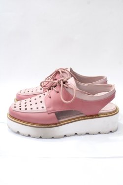 画像2: PINK HOUSE / パンチングバックストラップシューズ M ピンク Y-25-08-17-055-LO-SH-SZ-ZY