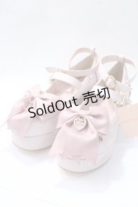 LIZ LISA / ビジューリボンシューズ M ピンク Y-25-08-17-056-LO-SH-SZ-ZY