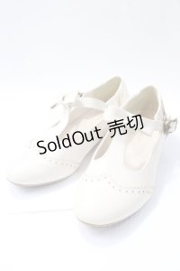 m petit by misako / AMPUリボンストラップパンプス M 生成り Y-25-08-17-057-LO-SH-SZ-ZT-K017