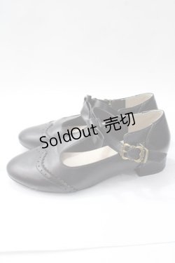 画像2: m petit by misako / AMPUリボンストラップパンプス M 黒 Y-25-08-17-058-LO-SH-SZ-ZT501