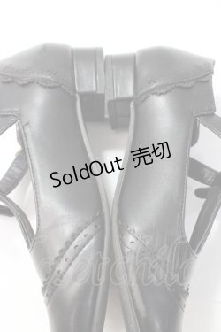 画像5: m petit by misako / AMPUリボンストラップパンプス M 黒 Y-25-08-17-058-LO-SH-SZ-ZT501