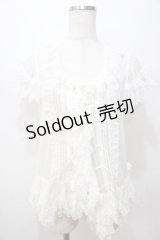 PINK HOUSE / ドットチュールオーバーベストブラウス  白 Y-25-08-17-060-LO-BL-SZ-ZY