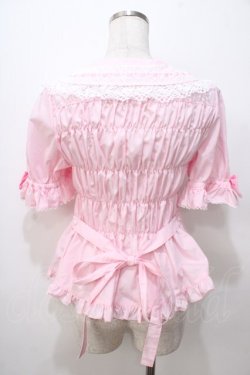 画像2: metamorphose / 木漏れ日のトロイメライ丸襟半袖ブラウス 1 ピンク Y-25-08-17-065-ME-BL-SZ-ZY