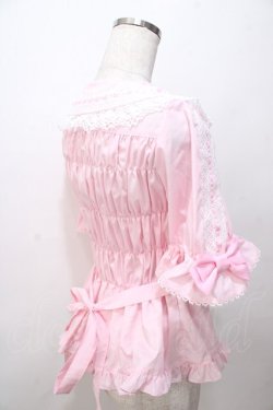 画像4: metamorphose / 木漏れ日のトロイメライ丸襟半袖ブラウス 1 ピンク Y-25-08-17-065-ME-BL-SZ-ZY